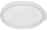 Cambro Camware Bundle 6 & 12 Quart Transparent Runde Frischhaltedosen mit Deckel und gratis Schaber