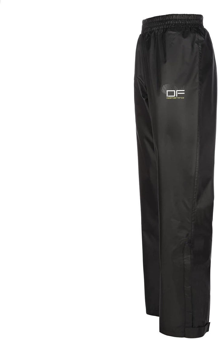 Dry Fashion Herren Regenhose inkl. Packsack - Leichte Regenbundhose mit Pack-Tasche Überziehhose Was