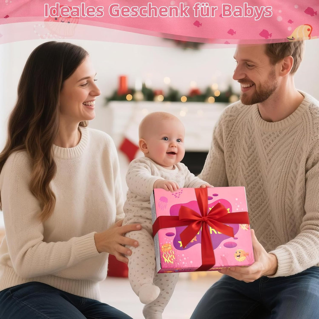 Baby Spielzeug ab 1 2 Jahr, Rosa Angelspiel für Kinder 6 9 12 18 Monate, Lernspiele, Motorikspielzeu