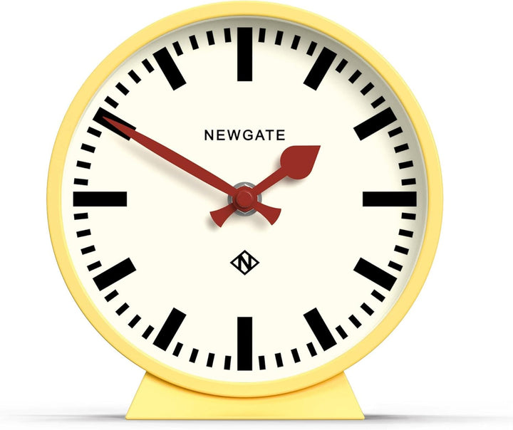 NEWGATE® M Kaminuhr für Kaminsims, geräuschlos, kein Ticken, moderne Kaminuhr, kleine Kaminuhr, Bahn