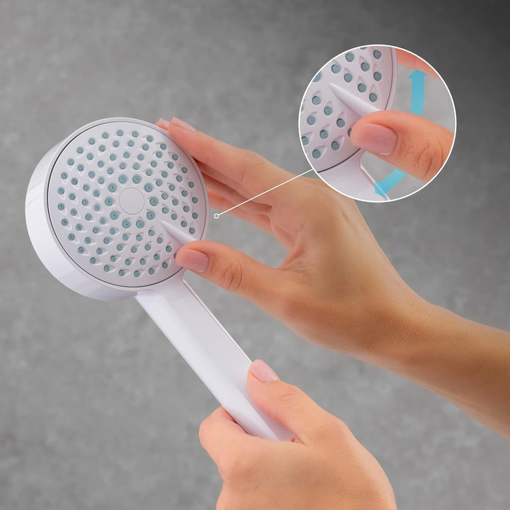 Mira, Beat Four Spray Duschkopf, 2.1703.010, 9 cm, weiss, Chrom, chrom, weiss/chrom, 9 cm Weiss / Ch