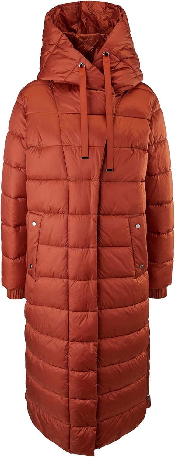 s.Oliver BLACK LABEL Damen Mantel Langarm, dark orange #9E4732