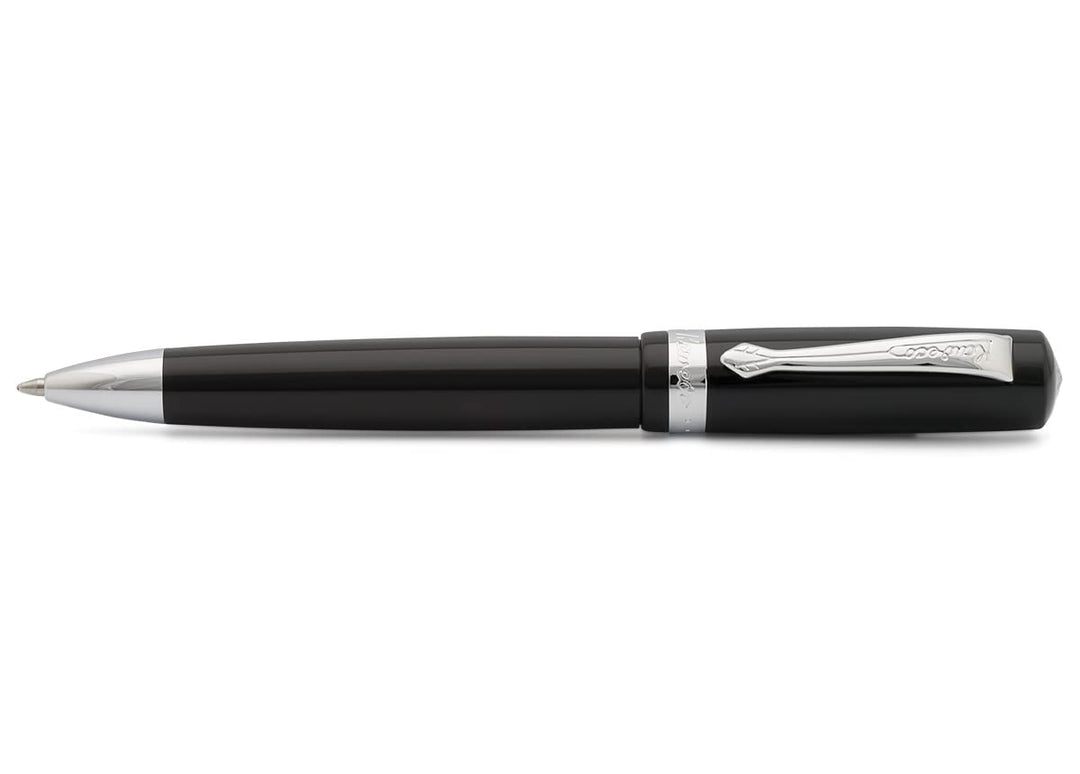 Kaweco STUDENT Kugelschreiber Schwarz I Taschen-Kugelschreiber in nostalgischem Design aus Edelharz