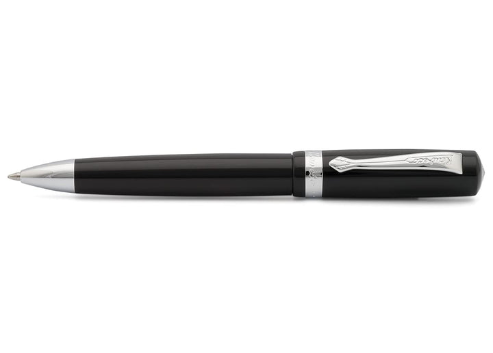 Kaweco STUDENT Kugelschreiber Schwarz I Taschen-Kugelschreiber in nostalgischem Design aus Edelharz