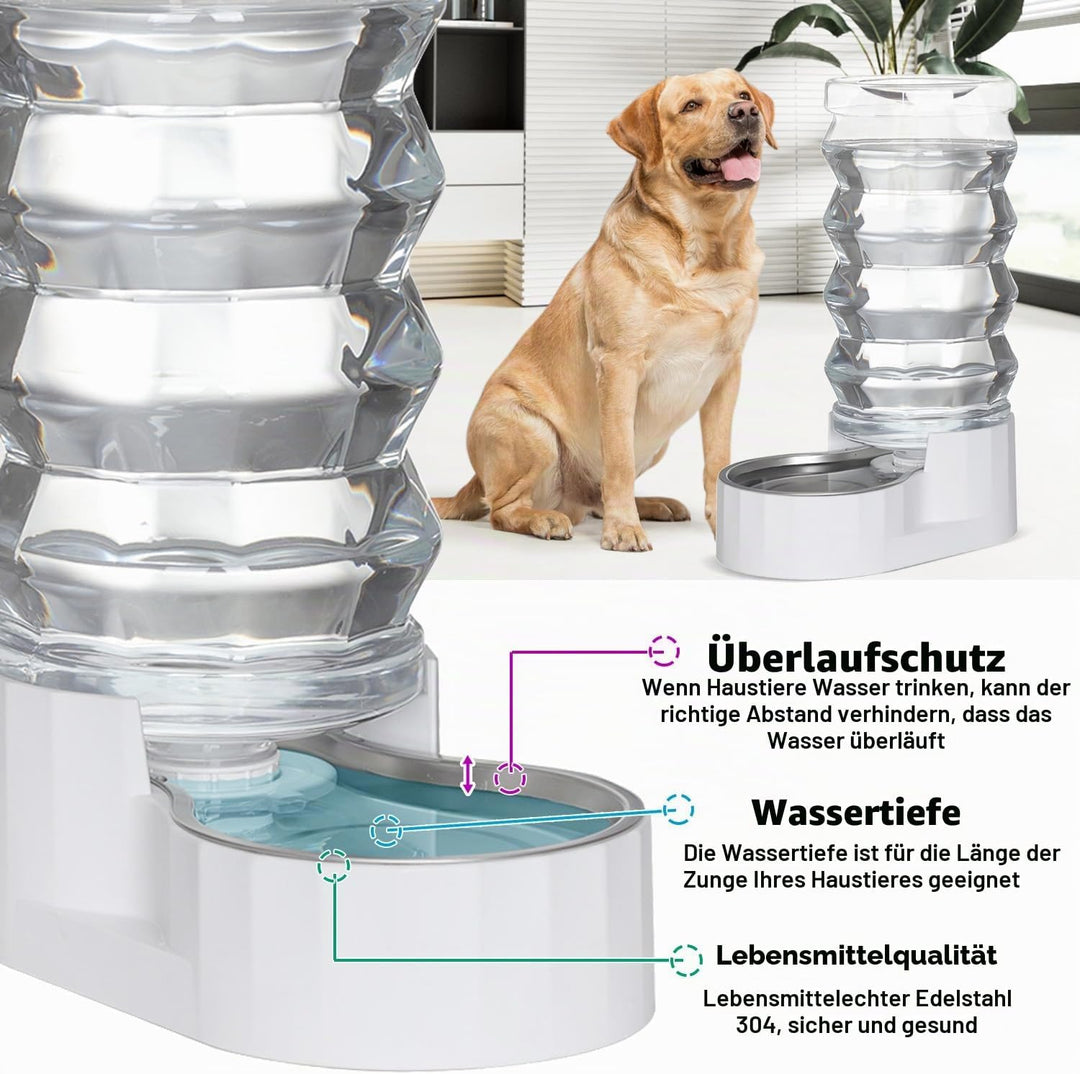 Automatischer 9-Liter-Nassfutterspender für Haustiere, 100% BPA-frei, Schwerkraft-Nassfutterspender