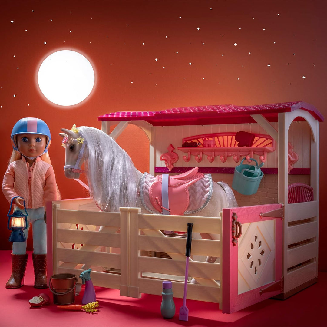 Glitter Girls - Alle Asparkle Acres - Spielset Pferdestall - Spielset für 36 cm grosse Puppen und Sp