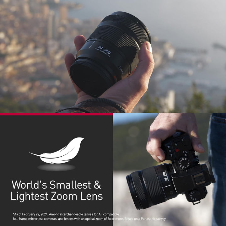 Panasonic Lumix S-R28200E 28-200 mm F4.0-7.1 Makro-OIS-Objektiv, Vollformat-Kameraobjektiv, Weit- bi
