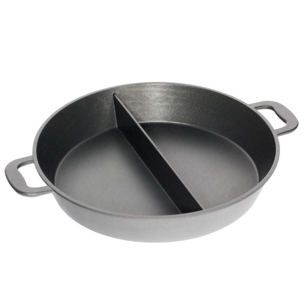 AMT Riesenpfanne 50 cm Aluguss Höhe 8 cm Boden: 50 cm mit Mittel-Steg