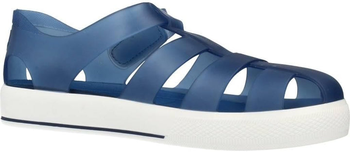 Unbekannt Mädchen Star Riemchensandalen, Marineblau Transparent