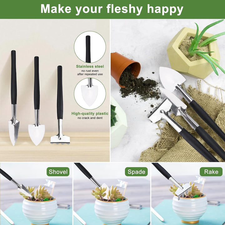 JOYBOY Gartenwerkzeug Set,Gartengeräte Set,Garten Hand Werkzeuge,Mini Gartenwerkzeug,Mini Pflanzen W