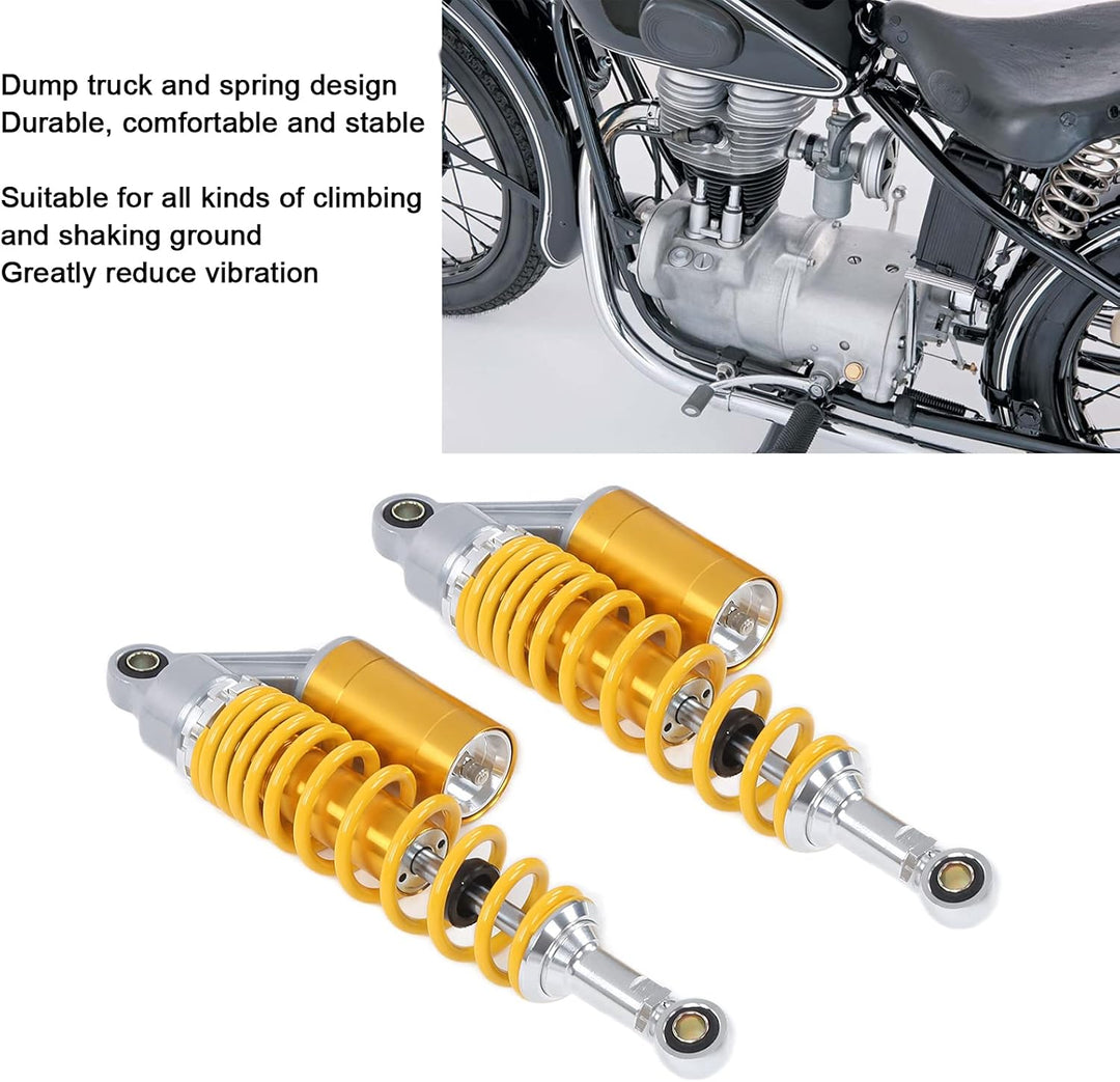 Motorrad-Stossdämpfer, Fydun 1 Paar 340mm Universal Stossdämpfer-Hinterradaufhängung Autozubehör für