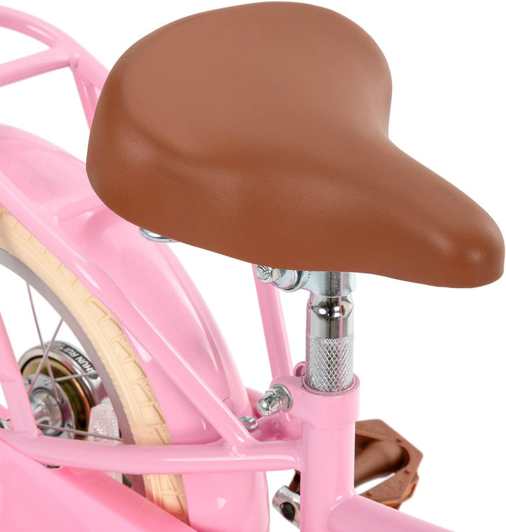 STITCH MANCHI 12/14/16/18 Zoll Kinderfahrrad mit Korb &amp; Stabilisatoren für 2-9 Jahre alte Mädchen &amp;