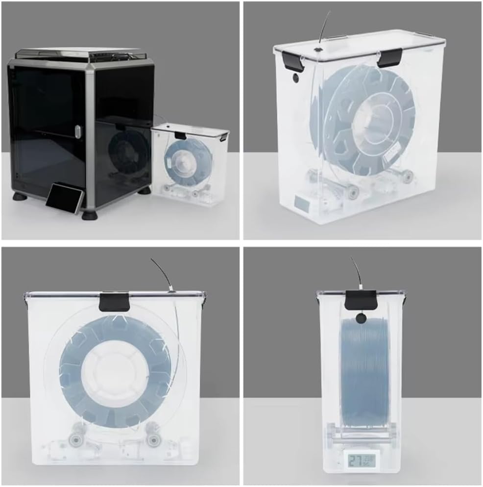 Filament Aufbewahrungsbox, 2 Pack Filament Container für 3D Druck Filament Versiegelung und Schutz,