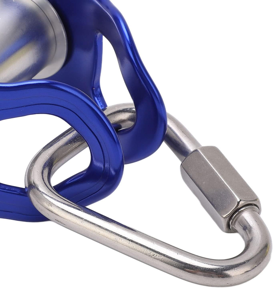 Slackline Pulley, Robuster Outdoor Sport Pulley Slider für Zipline Hindernisparcours Training, Blau