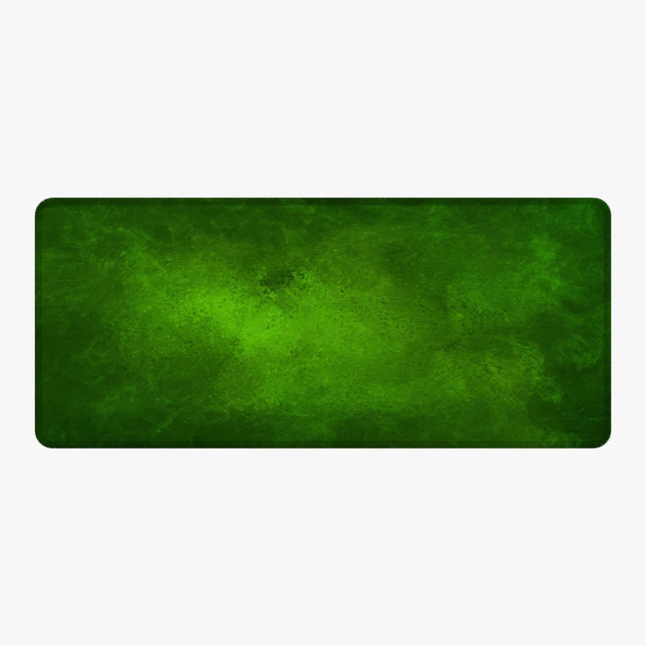 Silent Monsters Mauspad XXL 900 x 400 mm grosses Mousepad grün - Vernähter Rand, rutschfest & leise,