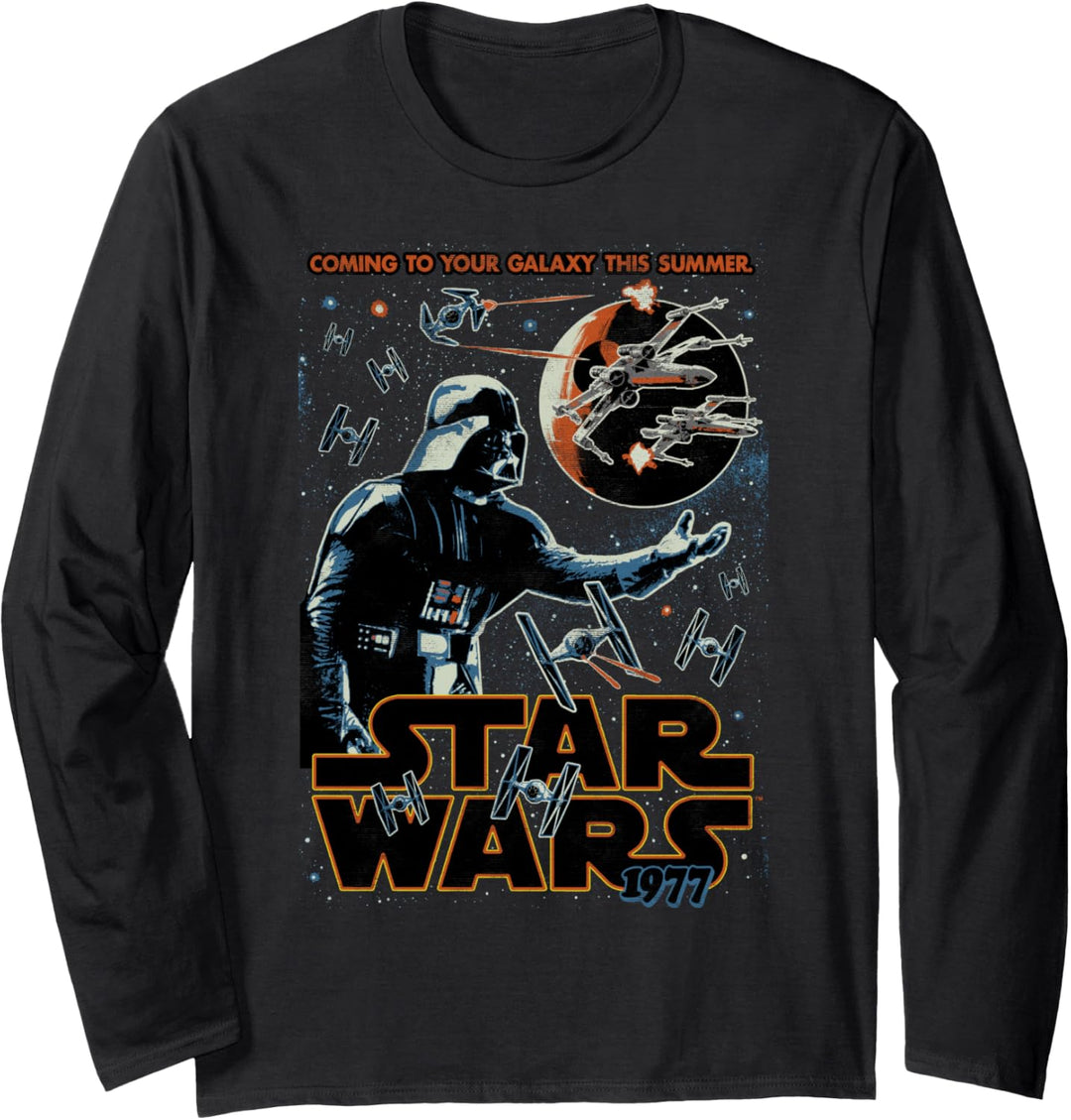 Star Wars Darth Vader Your Galaxy This Summer Poster Langarmshirt