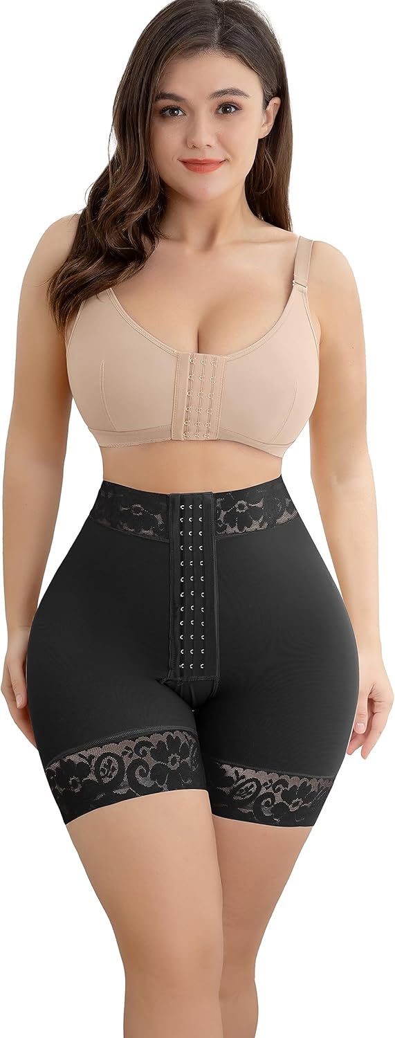 SHAPSHE Damen Bauchweg Unterhose Po Push Up Shapewear Bauch Kontrolle Figurformende Unterwäsche Hohe