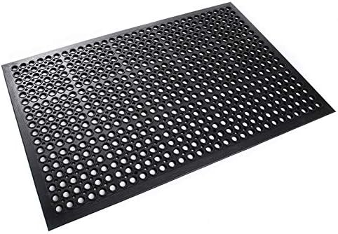 rg-vertrieb Ringgummimatte 80x120cm – rutschfeste Schmutzfangmatte mit abgeschrägtem Rand | wetterfe