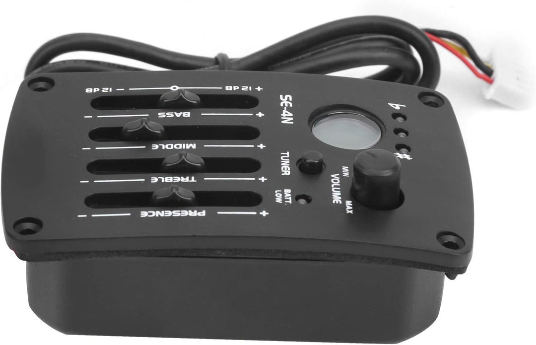4 Band Equalizer Pickup Akustikgitarre Digital Tuner EQ SE-4N Preamp, 6,35 Mm XLR-Ausgangsbuchsen, B