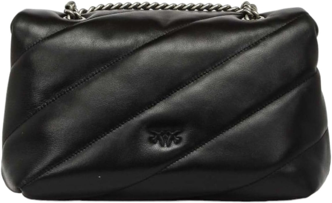 Pinko Love Classic Puff CL Sheep Nap Handtasche Z99o_nero-old Silver, Z99o_nero-old Silver