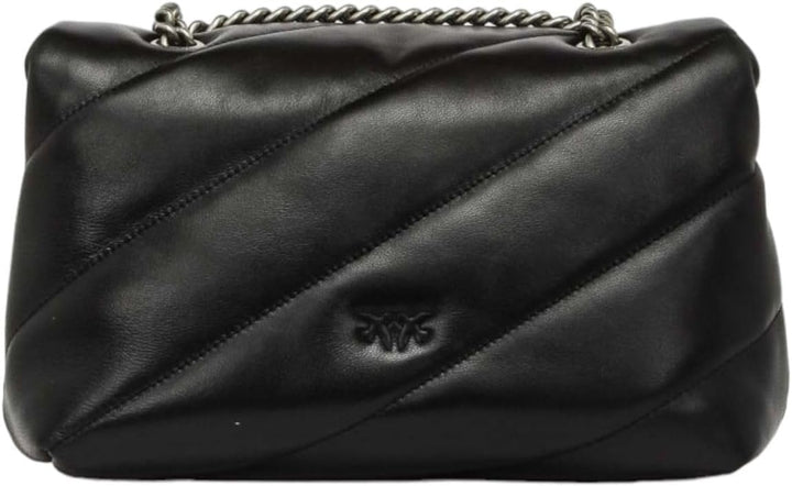 Pinko Love Classic Puff CL Sheep Nap Handtasche Z99o_nero-old Silver, Z99o_nero-old Silver