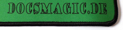 docsmagic.de 5 x Premium Playmat + Tube Big Transparent Green - 60 x 34 cm - Spielmatte + Transportr