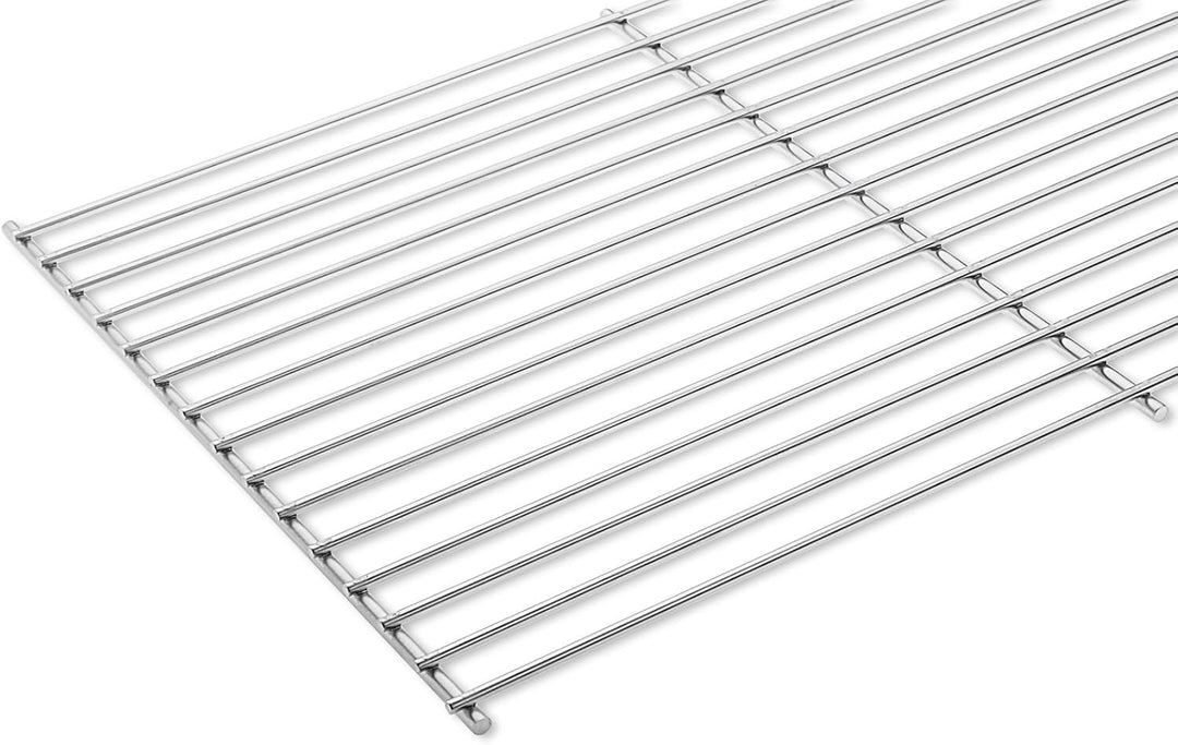 DEOS Edelstahl Grillrost Verstellbar - Robustes Rostfreies Stahl 48x30cm - Anpassbar für Innen- und