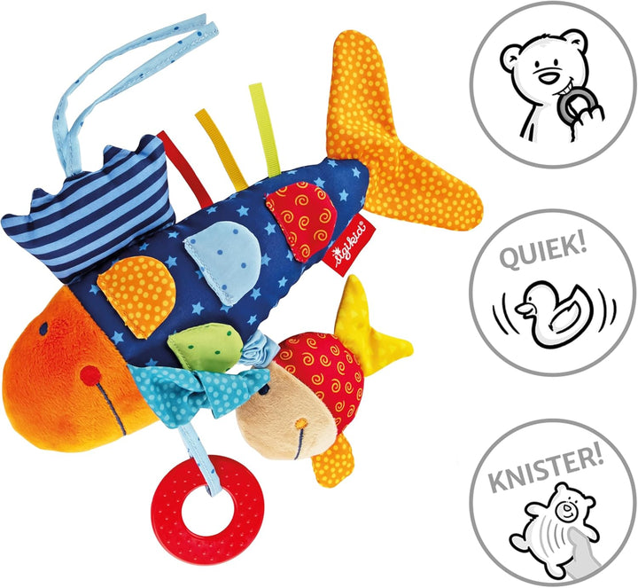 SIGIKID 40104 Aktiv-Fisch Baby Activity PlayQ Mädchen und Jungen Babyspielzeug empfohlen ab 3 Monate