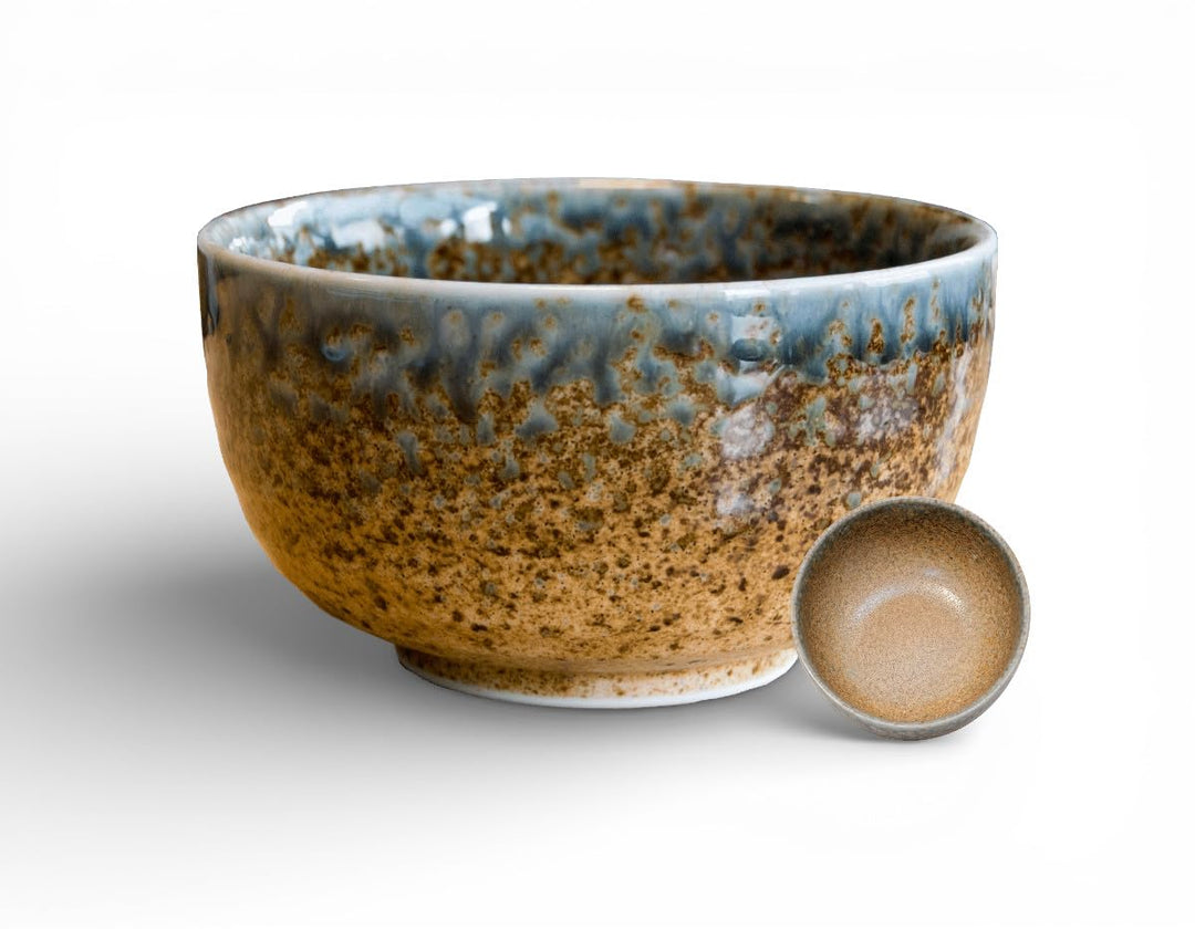 Matcha Bowl aus Porzellan – Made in Japan – 400 ml – Japanische Matcha Schale für Tee – Tee-Becher,