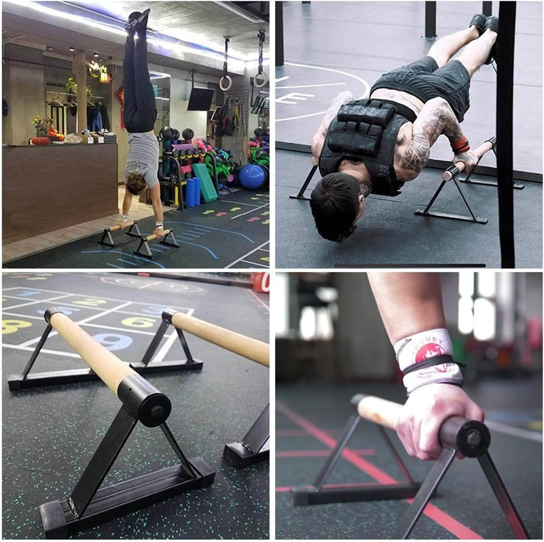 Parallettes Calisthenics,Mit Stabilem Stahlgestell Und Rutschfestem Umkehrstangen-Design,Geeignet Fü