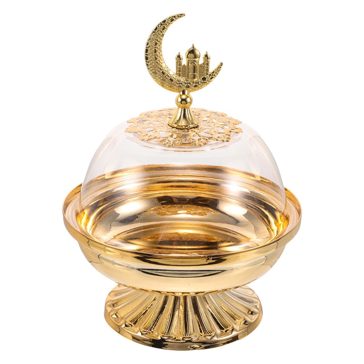 DOITOOL Eid Serving Tray mit Deckel Middle East Obstplatte Wiederverwendbarer Snack-teller für Datte
