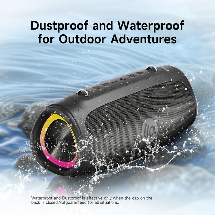 TAZATA Portable Loud Bluetooth Speaker, 90W (Peak) Large Subwoofer Speakers Wireless Bluetooth 5.3 w