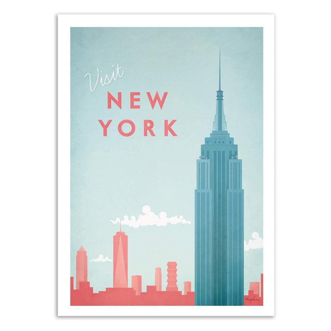 Wall Editions Art-Poster - Visit New York - Henry Rivers