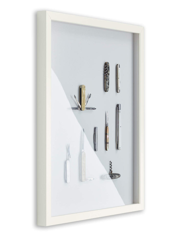 BIRAPA Objektrahmen Talon SPACE 60x100 cm Weiss Matt 3D Bilderrahmen zum Befüllen, 60x100 cm Weiss M