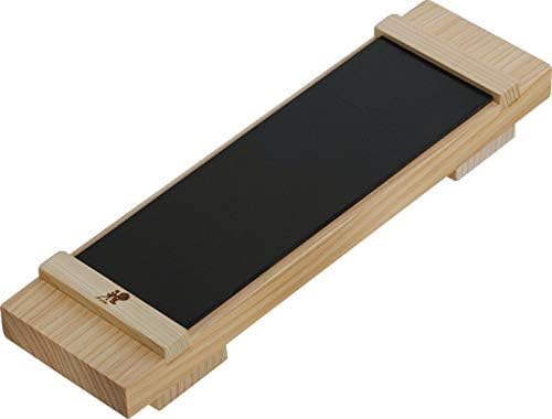 MIYABI Basis Kit mit Sockel aus Hinokiholz für verschiedene Schleifsteine und Schleifstein