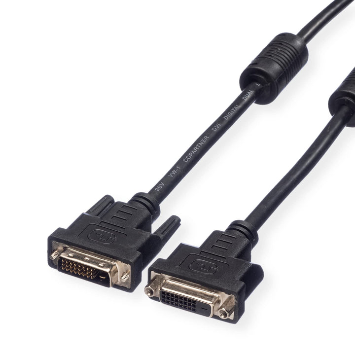 VALUE Verlängerungskabel DVI, DVI ST-BU, (24+1) dual link, 5 m, 5 m