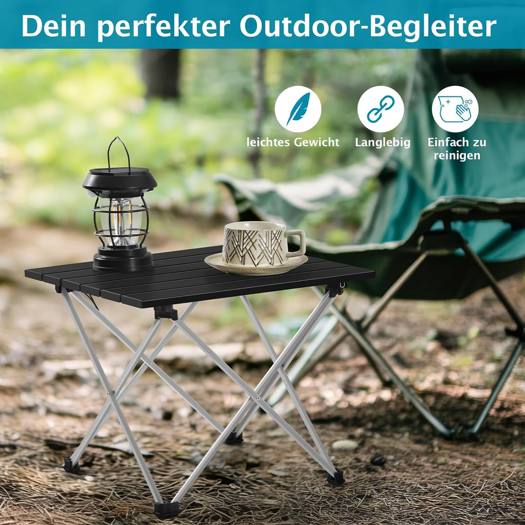 LIANTRAL Tragbarer Campingtisch, Beistelltisch, Leichter Klapptisch im Freien, Kleiner Kompakter Pic