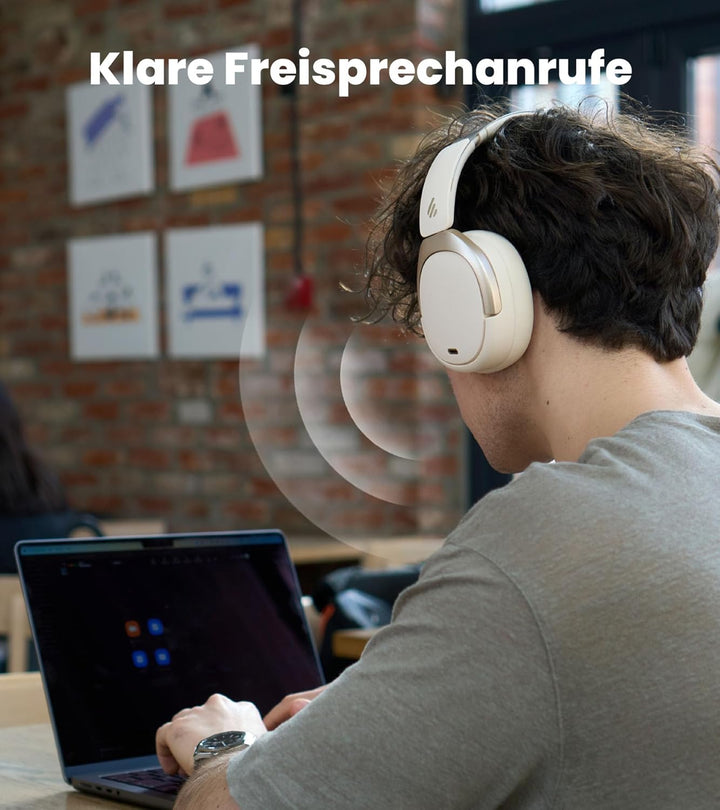 Edifier W80 Over-Ear-Kopfhörer mit aktiver Geräuschunterdrückung (-49 dB), LDAC AAC Hi-Res kabelgebu