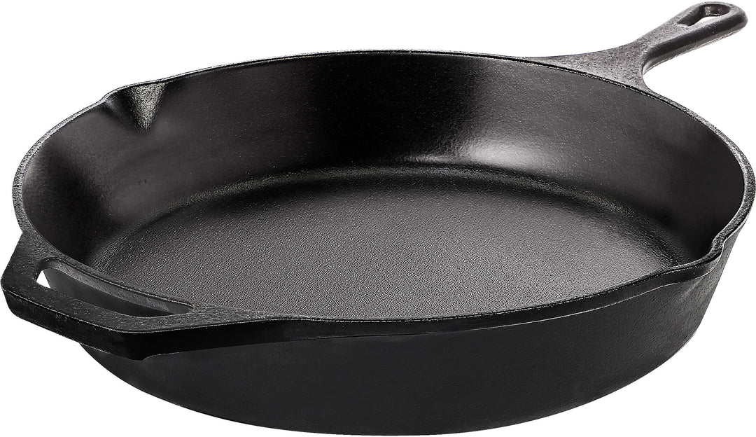 KICHLY Vorgewürzte gusseiserne Pfanne - 10,25 Zoll (26 cm) gusseiserne runde Bratpfanne für Herd und