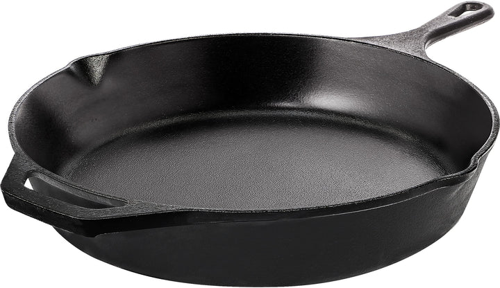 KICHLY Vorgewürzte gusseiserne Pfanne - 10,25 Zoll (26 cm) gusseiserne runde Bratpfanne für Herd und