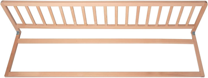 Safetots Extra Breiter Holzbettschutz, Natur, 38cm hoch x 140cm breit, Bettgitter, Sicheres Kinderbe