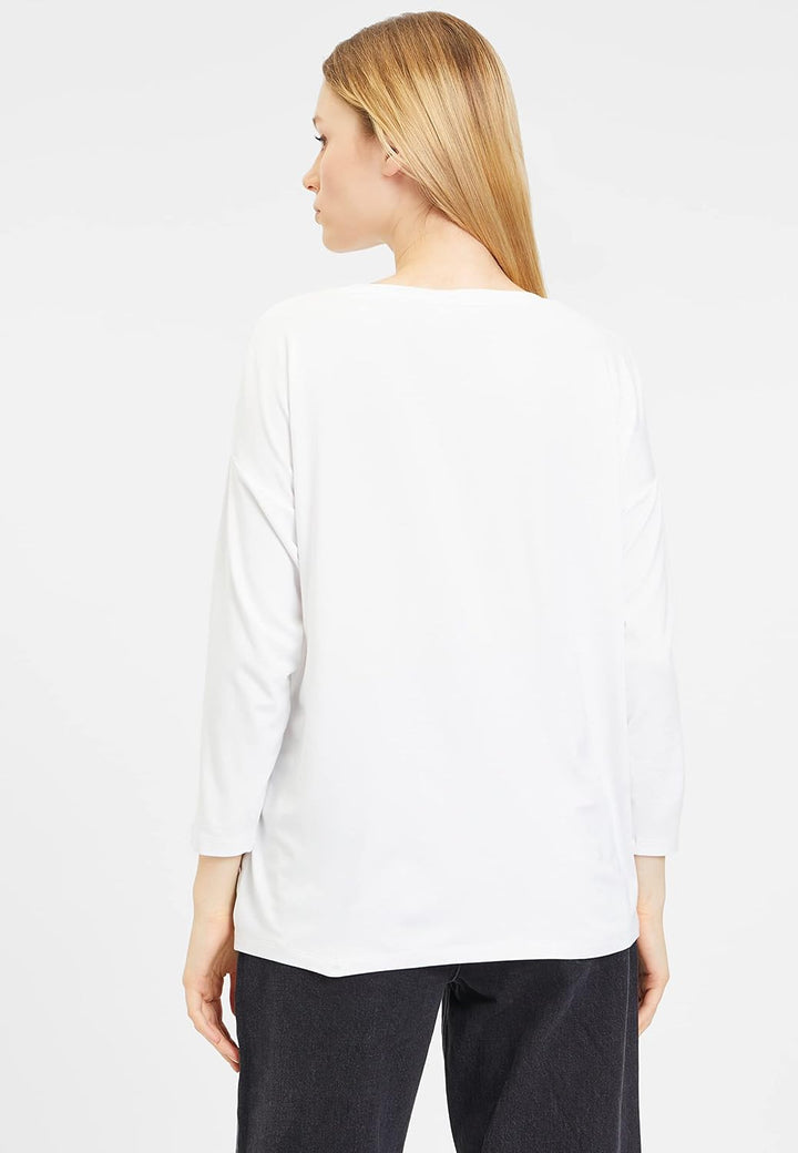 Tamaris Damen Burdur T-Shirt XXL Bright White, XXL Bright White