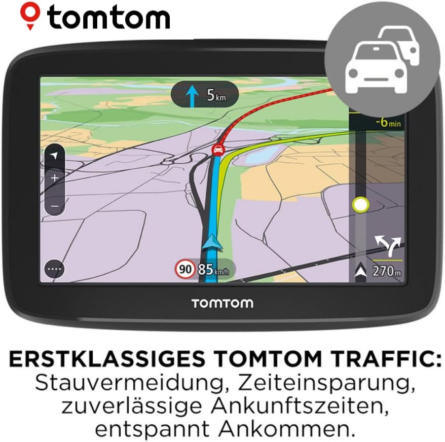 TomTom Navigationsgerät GO Classic (5 Zoll, Stauvermeidung dank TomTom Traffic, Updates Europa, Upda