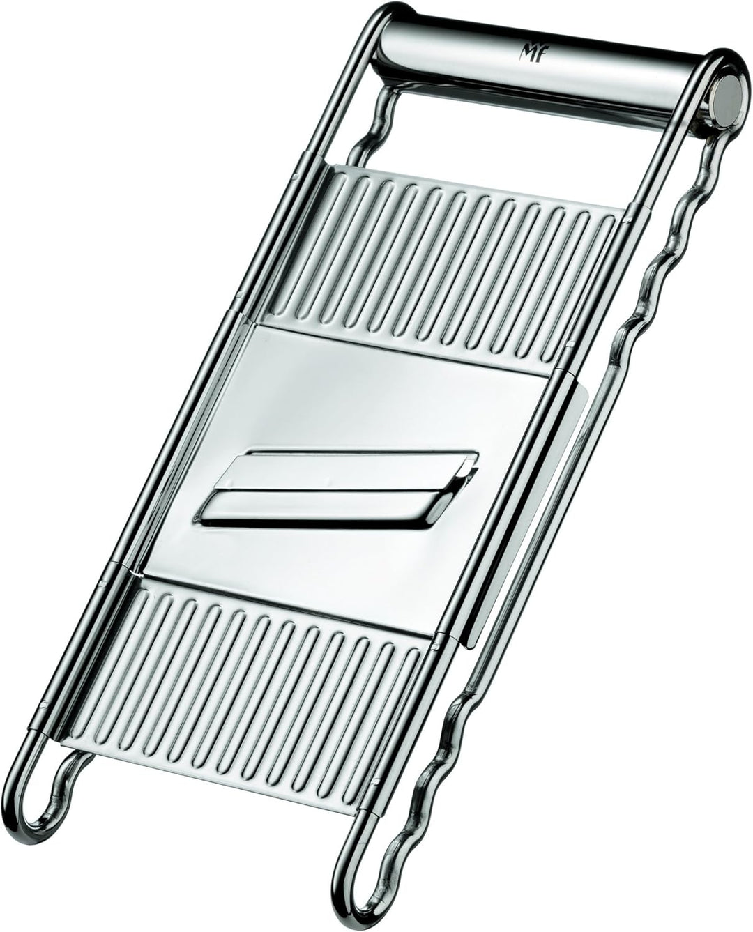 WMF Gourmet Gemüsereibe 12 x 18 cm, Edelstahl Reibe mit 4 Aufsätzen zum Hobeln, Raspeln& Profi Plus