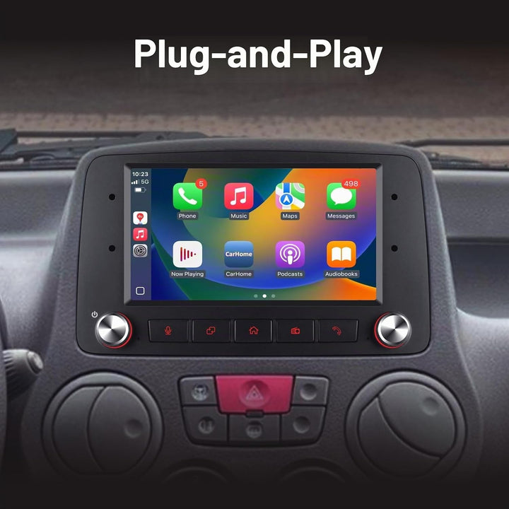 Autoradio Für FIAT Panda 169 (2003-2012) Mit Wireless Carplay Android Auto Mirror link,Autoradio Mit