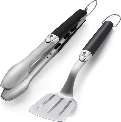 Weber 6645 Original Portable 2-Piece Stainless Steel Tool Set & 17665 Räucherchips Meeresfrüchte, 70