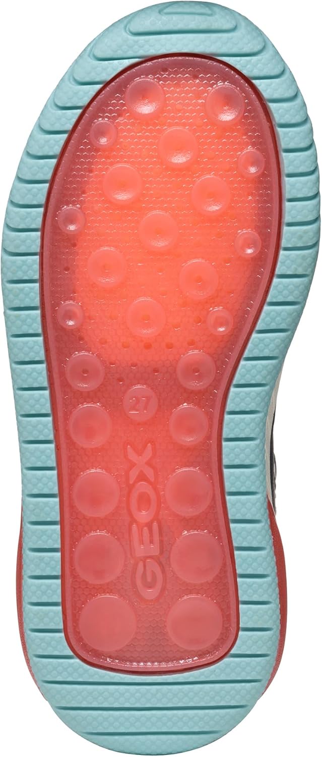 Geox Mädchen J Inek Girl Sneaker 24 EU Navy Watersea, 24 EU Navy Watersea