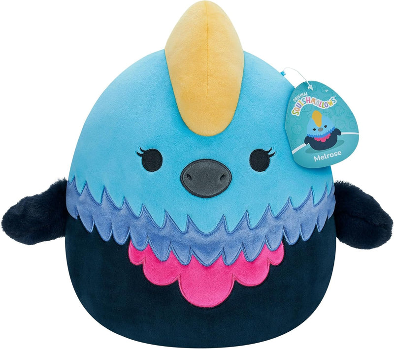 Squishmallows SQCR04136 - Melrose der Kasuar 30 cm, offizielles Kelly Toys Plüsch, superweiches Kusc