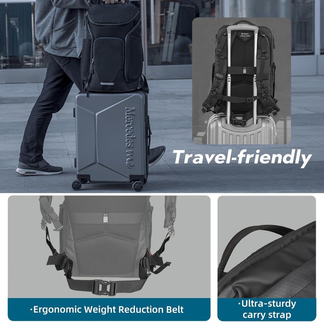 Fotopro 17.6L Kamerarucksack Tasche, wasserdicht grosse taktische Reise Rucksack Kameratasche mit 15