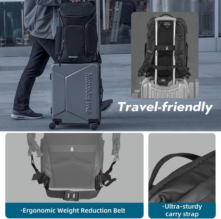 Fotopro 17.6L Kamerarucksack Tasche, wasserdicht grosse taktische Reise Rucksack Kameratasche mit 15